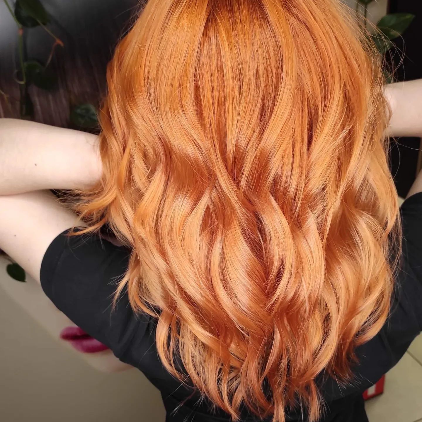 Fryzjer - koloryzacja ELUMEN - rudy kolor włosów